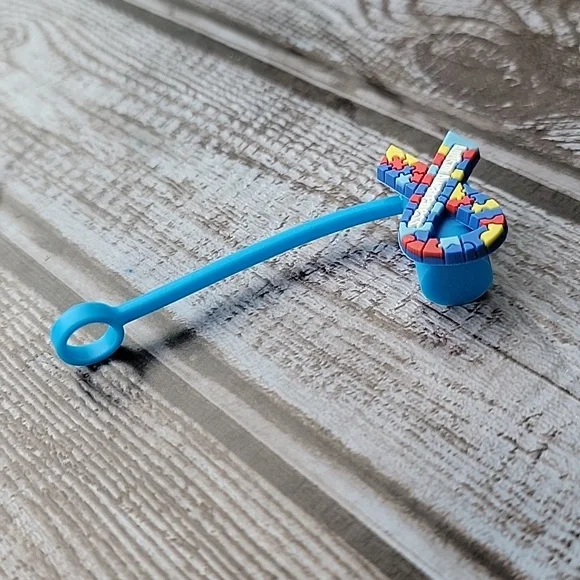 Autism Awarness Straw Topper - Picture 2 of 5